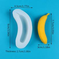 3D Silicone Fruit Mold Set - Mango Banana Durian Lychee for Candle Aromatherapy Cake Chocolate Fondant Baking Craft Making