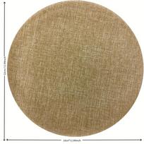 10/20Pcs Burlap Round Placemats Heat Resistant Jute Table Mat Circle Rustic Table Decoration Wedding Dinner Farmhouse Supply+