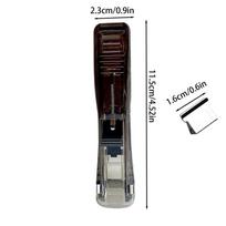 Travel Stapler School Push Binder Clamp Dispenser Reusable Binder Clip Stapler for Document Home School Office Travel Classroom