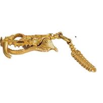Brass Snake Skull Sidewinder Tail DIY Woven Paracord Lanyard Charms Keychain Pendants Accessories