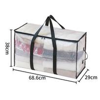 1PC Transparent storage bag, cotton quilt, clothing moving bag, large capacity waterproof and moisture-proof quilt organizing ba