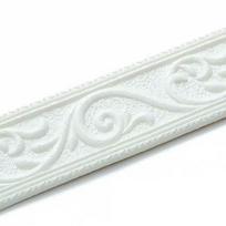 1PC 2.3m/90.55inch Molding Peel and Stick 3D Flexible Foam Wall Trim White Self Adhesive Wallpaper Border Sticky making kit (WHITE,2.3m) balta