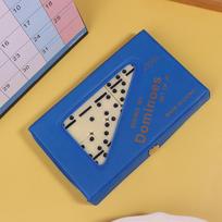 Premium Domino Chess Set - Ideal Family Game with Durable PVC Storage Case
