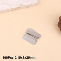 Nickel Plated Steel Sheets for Spot Welding Machine - 100 Pcs 18650 Battery Applicable