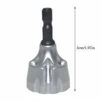 Sturdy Circle Drill Bit Deburring Thread Tungsten Steel Deburring External Hex Metal Remove Burr Repair Bolt