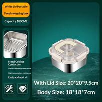 Sealed Stainless Steel Bento Box, food-safe material and leakproof construction, lightweight portable food container for outdoor
