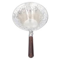 Chinese Style Tea Strainer Black Sandalwood Handle Fine Mesh Tea Filter Tin Material Hand Made Loose Leaf Strainer Tea Brewing