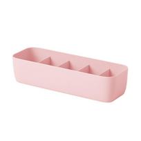 3/5 Grids Underwear Storage Box Plastic Stackable Compartments Socks Case Space Saving Closet Drawer Organizers Small Things