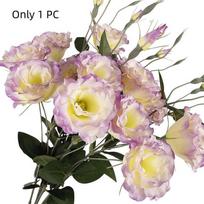 Platycodon Flower Artificial Balloon Flower Lisianthus Real Touch Simulation Big Lisianthus Handmade Artificial Fake Flower šviesiai violetinė spalva