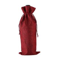 Red Wine 750ml Party Decoration Burlap Linen Gift Packaging Bag Wine Bags Wine Bottle Covers Champagne Pouch vyno raudonos spalvos