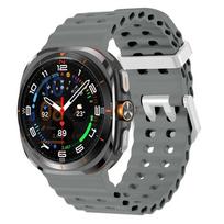 Silicone Breathable Strap For Galaxy Watch 7 Ultra 47mm TPU Smart Wristband Bracelet Correa Watch7 Men Women Watchband Galaxy Watch 7 Ultra