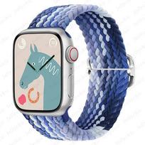 Pintas Solo Loop Apple Watch Ultra apyrankė 40mm 44mm 41mm 38mm 49mm 45mm Elastinė nailoninė apyrankė iWatch serijai 9 8 7 3 se apyrankė 42mm 44mm 45mm 49mm