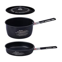 Camping Cookware Set Camping Pot and Fry Pan Set Camping Cookware Mess Kit for Outdoor Cooking and Picnic juoda