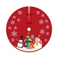 Party Decor Christmas Tree Skirt Merry Christmas Happy New Year Outdoor Blanket Tree Accessories Home Supplies Xmas Floor Cover