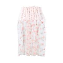 Romantic Butterfly Mesh Table Runner Semi-Transparent Multi-color Gauze Tablecloth Decorative Wedding Table Runner Table Decor rožinė