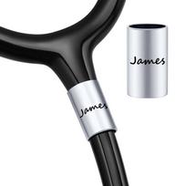 Vnox Free Customized Stethoscope Name Tag Charm for Nurse Doctor Vet,Personalized Stainless Steel Stethoscope ID Lable Accessory