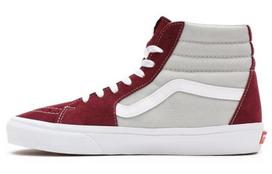 Vans Sk8 Hi Gray Red VN0A32QG4PR 34.5