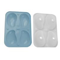 NEW 3D Mango Silicone Mold 4-Cavity Food Grade Mousse Cake Molds Kitchen Baking Tools for Wedding Party Desserts Pastry Bakeware