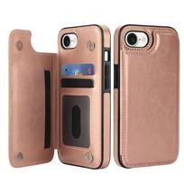 For iPhone 16e 2025 Wallet Case With Card Holder, PU Faux Leather Kickstand Card Slots,Double Magnetic Clasp Durable Cover For iPhone 16e 2025