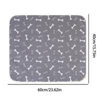 Puppy Pads Easy to Clean Pet Training Mat Washable Puppy Pads for Cats Potty Training Home Travel Playpen Crate Training Litter pilka spalva