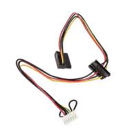 6Pin to 2-Port HDD SATA Power Socket Cable Conector for Acer Computer Mainboard Nitro N50-610 Disco Duro ATX PSU