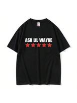 Rapper Ask   Printed Pattern Tshirt For Wounisex's Casual High Quality Fashion Tshirt Top Clothing Oversized T-Shirt S