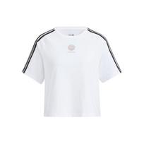 (WMNS) adidas Neo Contrast Stripe Sports T-Shirt Asia Sizing 'White Women's HF7284 XL