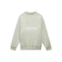 adidas Basketball Crew Sweatshirt 'Halo Green' Men's IA3434 XS