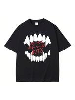 Game Baldurs Gate'3 Astarion We Ask Before We Bite Print T-Shirt unisex Hip Hop Vintage Gothic Tshirt Male Rock 01336 S