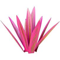 Diy Metal Tequila Agave Plant Sculpture With Rustic Charm For Home And Garden Pink,L: 35CM