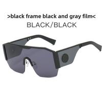 New Stylish Full Body Human Head Sunglasses For Outdoor Activities Uv400 Protection BlackFrameGrayLenses
