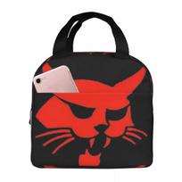 Bobcat Logo Insulated Lunch Bag for Women Children Portable Food Boxes Thermal Lunch Box Tote One Size