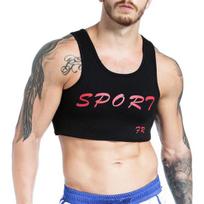 Men Sports Football Dumbbell Neoprene Training Chest Protector Sport Gym Vest M juoda