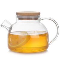 Heat-resistant Glass Teapot Cup Set Thickened Glass with Durable Handle Design for Family Dinner Wedding or Baby Shower