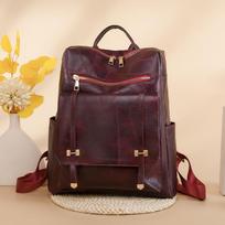 Moteriška kuprinė odinė kuprinė piniginė Kelioninė kuprinė mados dizaineris Retro moteriškas pečių krepšys 32cm*14cm*35cm