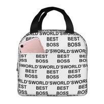 World's Best Boss Insulated Lunch Bag for Women Children Portable Food Boxes Thermal Lunch Box Tote One Size