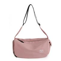Sports Gym Duffle Bag, Lightweight Travel Crossbody Bag, Weekend Bag With Shoe Compartment rožinė