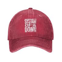 System Of A Downs Baseball Cap Vintage Distressed Washed  Snapback Hat for Unisex Women Outdoor Running Golf Soft Hats Cap One Size