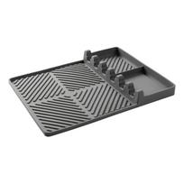 Silicone BBQ Grill Mat with Rib Rack and Drip Tray Non-Stick Heat Resistant Flexible Cooking Surface for Outdoor and Indoor Grilling One Size
