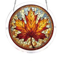 Acrylic Suncatcher Window Decoration 2D Layered Design Single Layer 2mm Thickness Round Shape Hanging Ornament One Size