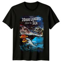 20,000 Leagues Under the Sea (1954) Movie Poster Inspired T-Shirt Retro 80s Tee S