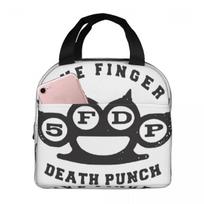 Five Finger Death Punch Insulated Lunch Bag for Women Kids Portable Food Boxes Thermal Lunch Box Tote One Size