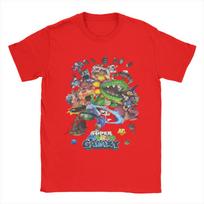 Movie Super Marios Galaxy T Shirts Unisex Women Cotton Vintage TShirts Crew Neck  Tee Shirt Short Sleeve Tops Gift Idea S