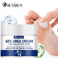 SUYARUN 60% Urea Foot Cream for Cracked Heels & Dry Skin - Intensive Moisturizing Treatment, Callus Remover, Diabetic Foot Care 30g
