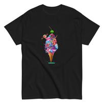 Trippy Ice Cream Glitch Graphic Art T-Shirt (Unisex) - Psychedelic Fashion Tee 3XL