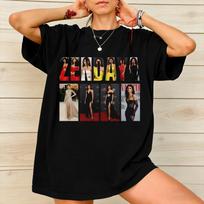 Ruby Rue Zendaya Tee Shirt for Unisex Women Graphic Printing T Shirts  100 Cotton Clothes S