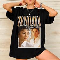 Printed Ruby Rue Zendaya T Shirt for Unisex Women  Cotton Tee Shirt Short Sleeve Clothes S