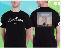 Sam Barber Restless Mind World Tour 2025. Sam Barber. Black Tshirt Unisex L