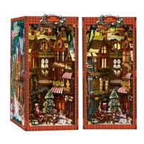 Dollhouse Book Nook Kit, Book Nook Series Miniature House, DIY, 3D, Handmade, Wooden, Hobby, Gift, Present, Christmas, Adults, Children (Holy Night