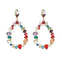 Vibrant Geometric Teardrop Earrings Stylish Fall Jewelry For Women Gift Ideas